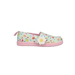 TOMS Kids Girls Peppa X Alpargata Slip On Flats