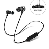 Bluetooth Earbuds，Magnet Attraction V4.0 Wireless Headphones Wireless In Ear Earbuds Sport Earphones Hands-Free Stereo Headset for Running with Microphone (Black)