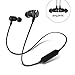 Bluetooth Earbuds，Magnet Attraction V4.0 Wireless Headphones Wireless In Ear Earbuds Sport Earphones Hands-Free Stereo Headset for Running with Microphone (Black)