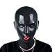 LUOEM Full Face Blindfold Mask Breathable Open Eyes Open Mouth Face Cover Mask Adult Cosplay Costume Hood Unisex Headgear Wedding