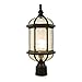 ETOPLIGHTING Contemporary Collection Exterior Outdoor Post Lantern with Beveled Clear Glass APL1024