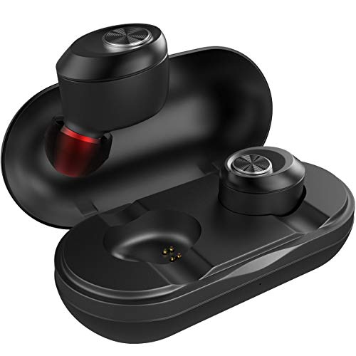 beegod Wireless Headphones, Waterproof in-Ear V5. Bluetooth Earphones Lightweight Headsets Sports Earphone with Noise Canceling Earbuds Built-in Mic Stereo Sound for Gym Running Jogging