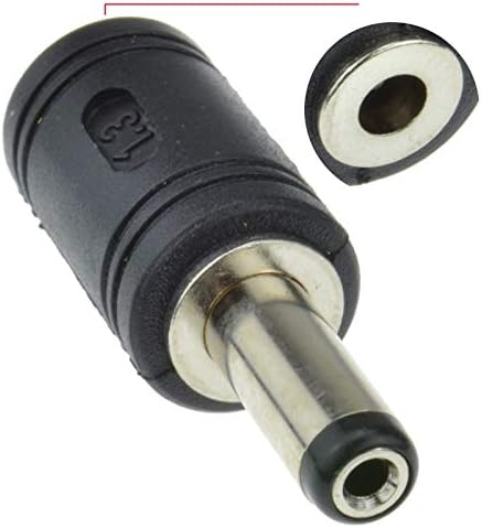 DC Power Adapter 3.5 mm x 1.3 mm to 5.5 mm x 2.1 mm, DC in line socket Female to DC Male Plug