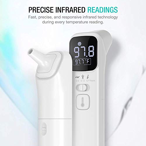 EasyEast Touchless Infrared Thermometer, Smart Forehead Thermometer, in