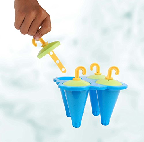 Krishna Handmade INDIAN KULFI Maker Mould - 1 No/100% Food Grade Quality Material/4 Cavity Candy Stick Kulfi Maker Popsicle Set/Kulfi Maker Candy Stick/Gift Product/Colour : BLUE/[Krish-Misc-PL15] - Thumbnail 3