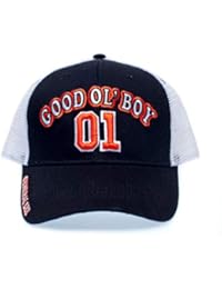 General Lee 01 Truckers Hat Good Olâ€™ Boy Cap Unisex Adult Black/White