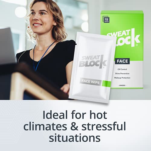 SweatBlock Daily Antiperspirant Face Wipes + Oily Skin Control