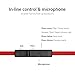 Earbuds with Microphone, MXditect In Ear Earphones Headphones with 3.5 mm Jack w/ Stereo HIFI Sound for iPhones, Android Red