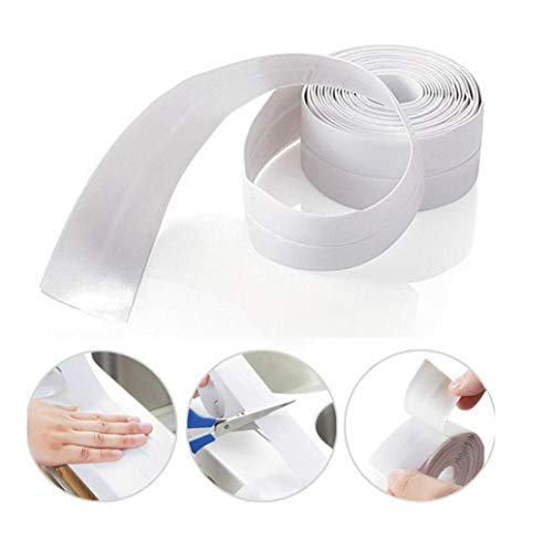 kemilove Kitchen Bathroom Wall Sealing Tape Waterproof Mold Proof Adhesive Tape - Thumbnail 3
