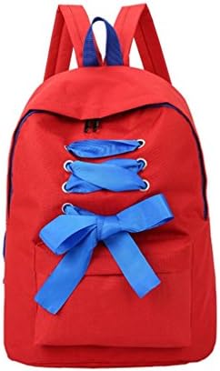 Aitena Versatile Soft Square Casual Tote with Arcuate Shoulder Strap Bow Zipper 20-35 Litre (Red)