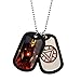 Marvel Comics Men's Stainless Steel Ironman Double Dog Tag Chain Pendant Necklace, 22