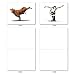 The Best Card Company - 10 Blank Yoga Note Cards (4x 5.12 Inch) - Boxed Notecards with Envelopes, Cute Animal Cards, Zen Assortment - Bovine Nirvana M6545OCB