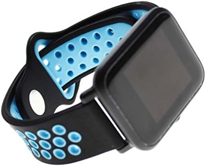 Wrisky 20mm Silicon Watch Band for Xiaomi Huami Amazfit Bip TICWATCH2 Gear Sport WELOOP (Blue)