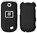 Black Rubberized Hard Shell CASE PROTEX Cover for LG Revere-3 VN170 / Envoy-3