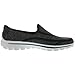 Skechers Performance Women's Go Walk 2 Super Sock Slip-On Walking Shoe,Old Black White,8 M US