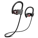 Bluetooth Headphones,WIEZ Wireless Headphones IPX7 Waterproof Sport Earbuds w/Mic Adjustable Earhook (IPX7 Waterproof Bluetooth Headphones)