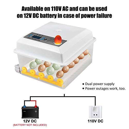 Motorbrüter Hühner Brutapparat, Digitale Eier Brutschrank, Temperatur Und Feuchtigkeitsregulierung Digitale Anzeige Für… – Bild 4