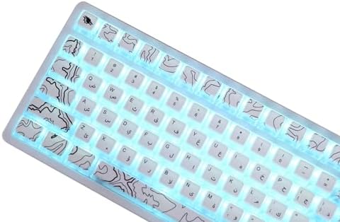108 Layout Arabic PBT Pudding 117 Keycaps compatible with /87/98/104/108 Layout ...