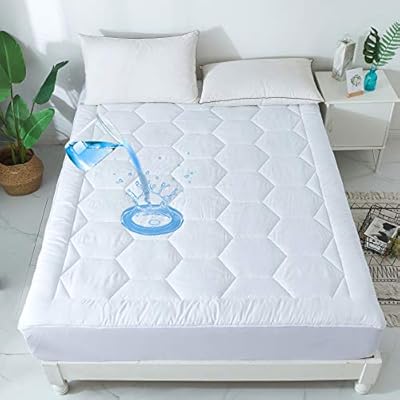 Cosybay Waterproof Mattress Pad Cover Hypoallergenic Breathable Mattress Protector Pillow Top Quilted Fitted Sheet Down Alternative 8 21 Fitted