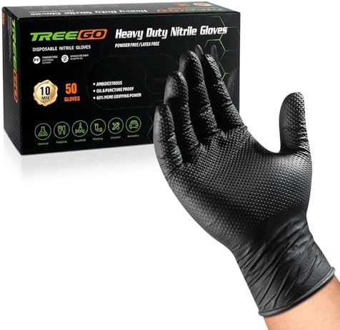 Amazon.com : 9 mil Nitrile Powder Free Gloves 50 Pc (XX-Large) by