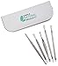 Blackhead Remover Kit by Simple Natural Products - Professional Whitehead Comedone Extractor Tool Set with 10 Unique Tips