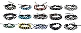 Unisex Hawaiian Surfer Style Cotton Cord Braided Leather Bracelet