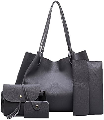Women Handbag Fashion Four Sets Bag Women Leather Handbags Messenger Waist Wallet Purse Duseedik