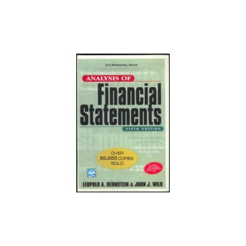 Analysis Of Financial Statements 0070597103 Book Cover