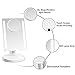 Gotofine LED Lighted Vanity Mirror/Natural Bright Light Makeup Mirror with Adjustable 3.5 Inches 10x Magnification Spot Mirror, Movable & Two Power Supply Mode (White)