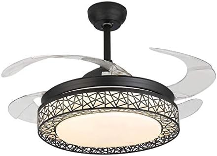 Led Modern Ceiling Fan Lamp Crystal 42 Inches Dimmable Ceiling