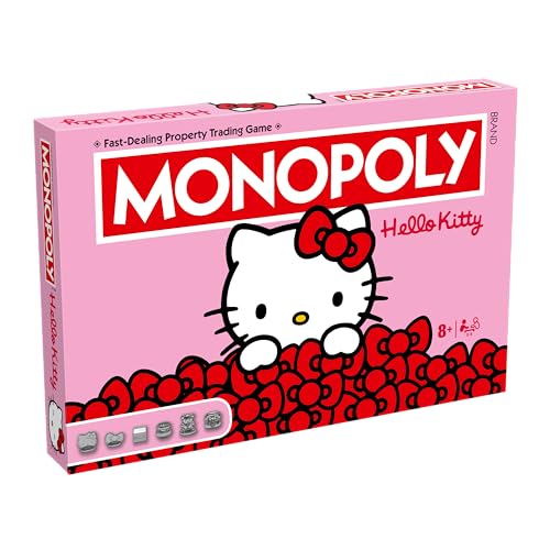 Winning Moves Hello Kitty Monopoly Board Game optimal for 2–6 players and makes a great gift for fans aged 8 and up