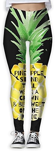 HTSS Pineapple Women's Yoga Pants Print Sports Gym Yoga Workout Athletic Leggings Pants