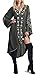 R.Vivimos Womens V Neck Bell Sleeve Vintage Floral Embroidered High Low Long Dresses Large Army Green