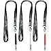 Aptoyu Professional Silent Dog Whistle to Stop Barking, 3 Pack Adjustable Pitch Ultrasonic Recall Training Tool Silent Dog Bark Control Whistle with Free Premium Quality Lanyard, (Black White Red)