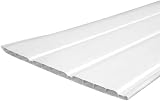 Eurocell 5m White uPVC Hollow Soffit Board 300mm Tongue & Groove Cladding view 1