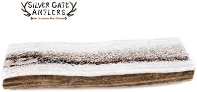 Silver Gate Antlers Elk Antler Split Dog Chew - MEDIUM 4-5" - USA All Natural Antlers For Dogs - Long Lasting Premium Antler Chews - Perfect for Small to Medium Breed Dogs