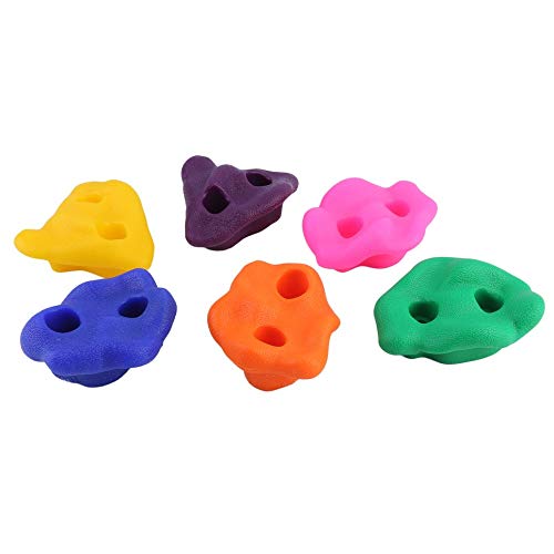 Simoner 20 PCS Climbing Holds Rock Wall Stones Hold Grips for Kids Children Indoor Outdoor Playground Set, Mixed Color