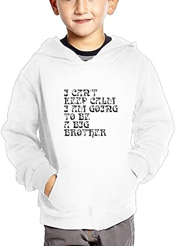 FHJFYKJNKI I Can't Keep Calm I Am Going To Be A Big Brother Children's Pocket Hoodie Sweatshirt Blouse
