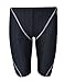 Srnfean Men's Swimming Jammers Endurance+ Quick Dry Swimsuit Black Medium