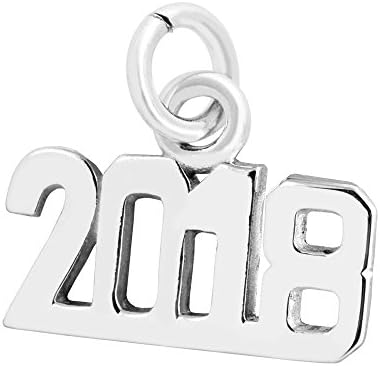 Sterling Silver High Polish 2018 Charm - Item #91055