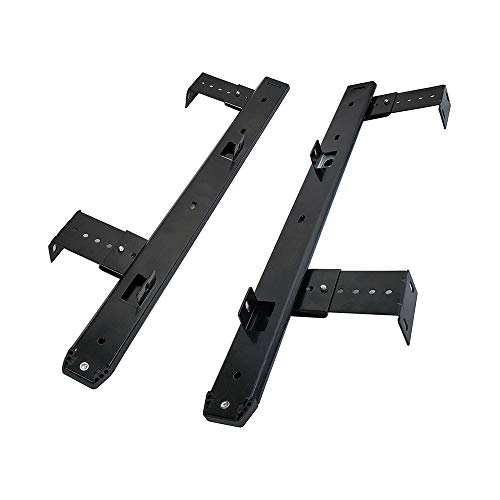 FRMSAET Heavy Duty 12''/14''/16''/18'' Thickness Steel Construction Ball Bearing Slides Keyboard Drawer Tray Accessories Cabinet Furniture Hardware Rails (18 inches, Black) - Thumbnail 2