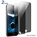 Amoner iPhone 8 Plus/ 7 Plus Anti-Spy Screen Protector, [2 Pack, Black] Privacy Tempered Glass Screen Film Anti-Scratch Anti-Glare Anti-Fingerprint for Apple iPhone 7 Plus/ 8 Plus