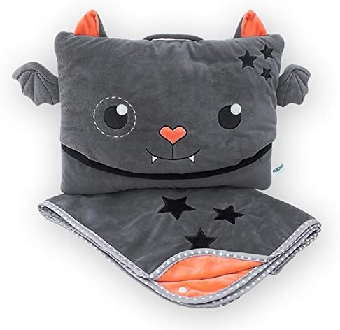 Amazon Com Pillowie Cute Bat Travel Pillow And Blanket Set