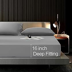 LIANLAM 100% Bamboo Sheets - Queen Size Sheets Set