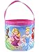 Disney Princess Girls Collapsible Nylon Gift Basket Bucket Tote Bag (One Size, Pink)