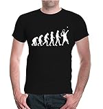 buXsbaum T-Shirt The Evolution of tennis-L-Black-White