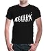 buXsbaum T-Shirt The Evolution of tennis-L-Black-White