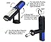 Cordless Rechargeable 2200mAh COB LED Flashlight 650Lm 7W Work Light Lamp Magnetic Support Stand Swivel Hook Great for Camping Household Workshop Automobile (Blue)