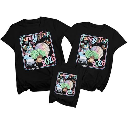 MYHALF Magical Family Shirts Matching 2026 Vacation Family Matching Outfits Mom and Mini Cute Summer Trip Clothes at Amazon