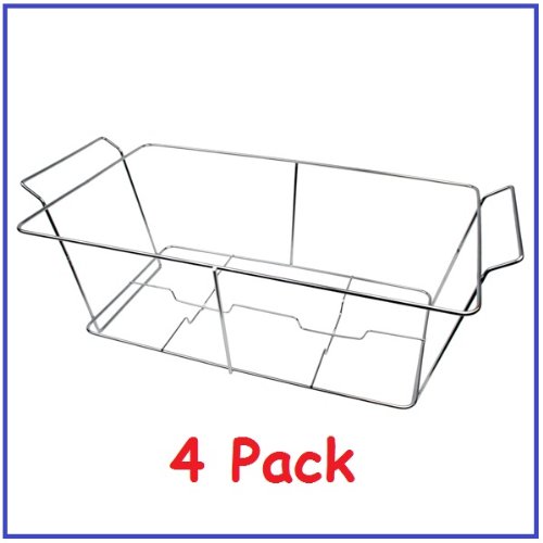 (Pack of 4) Buffet Chafer Food Warmer Wire Frame / Stand / Rack - Full Size